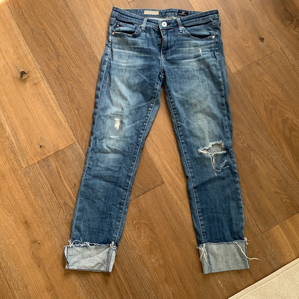 AG The Stevie cut size 28 cuffed denim